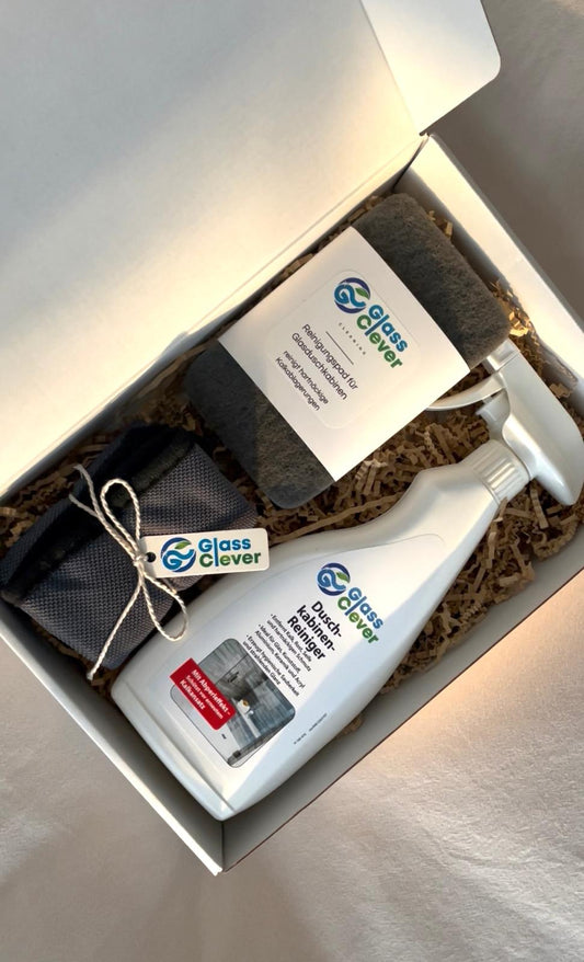 Glassclever Reinigungs-Set Duschkabine